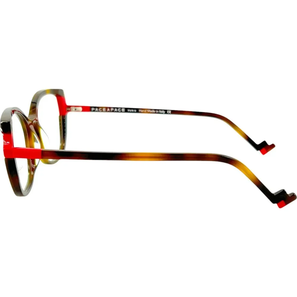 Face A Face Bocca Tweet 1 Womens Plastic Eyeglass Frame 238 Havana 51-18 Italy